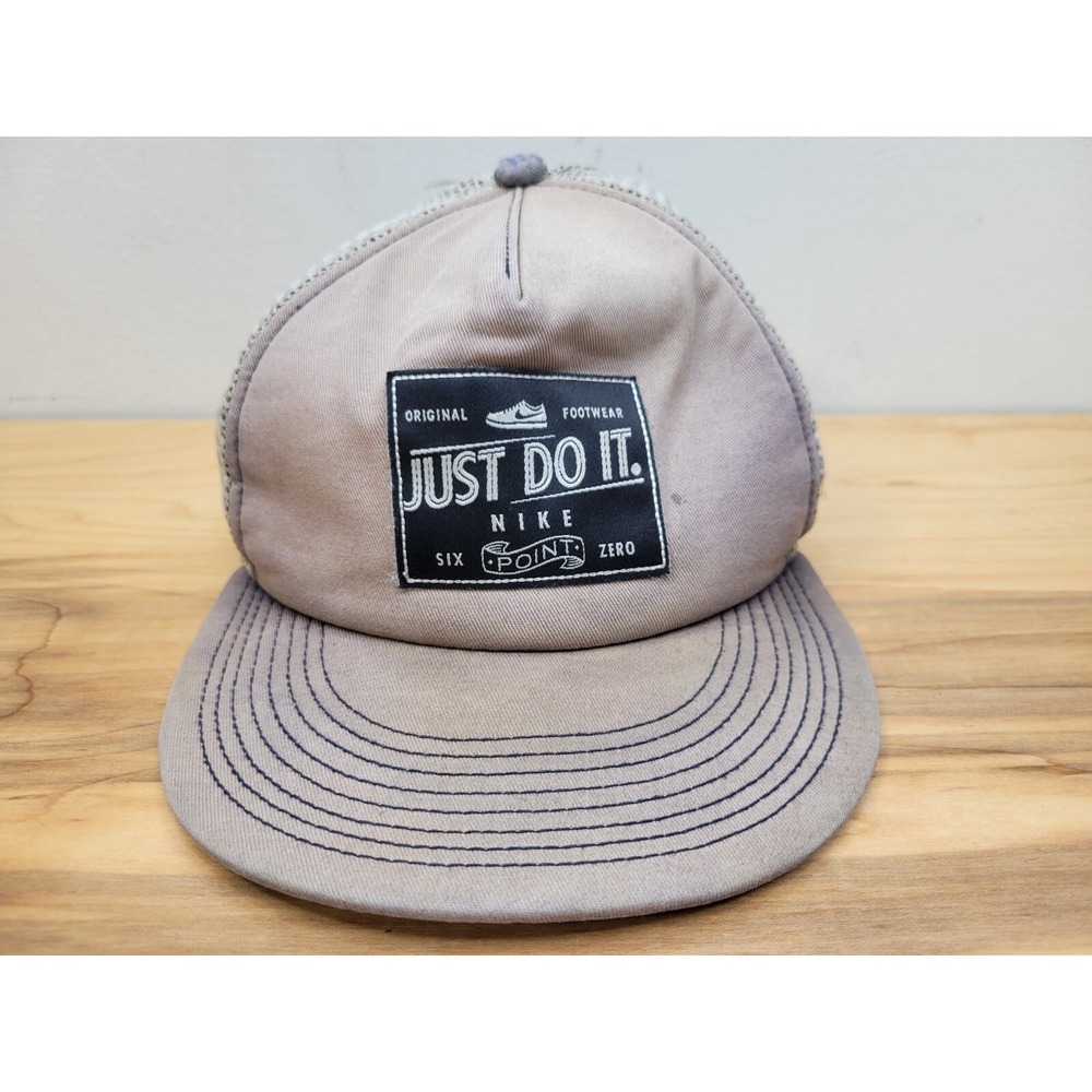 Vintage Nike Just Do It Snapback Mesh Hat‎ Cap 90s Six Point Zero Rare